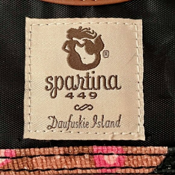 Spartina 449 Floral Linen Travel Jewelry Organizer 3 pockets - 11.5" w x 20" h - Picture 5 of 7